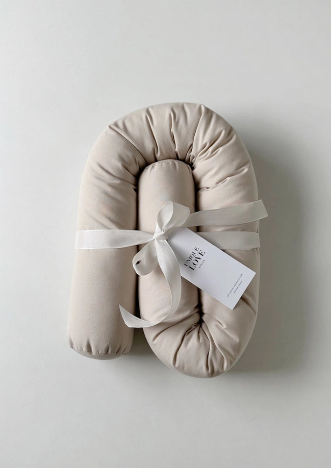 Rollo de cojín para cestas de bebé | beige natural