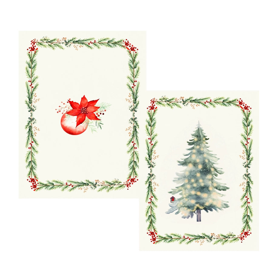 Juego navideño de 2 paños de cocina - Forest