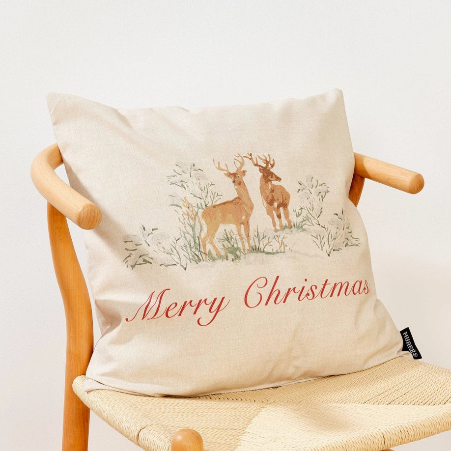 Cojín 100% Algodón Christmas Ciervo B 50X50 cm