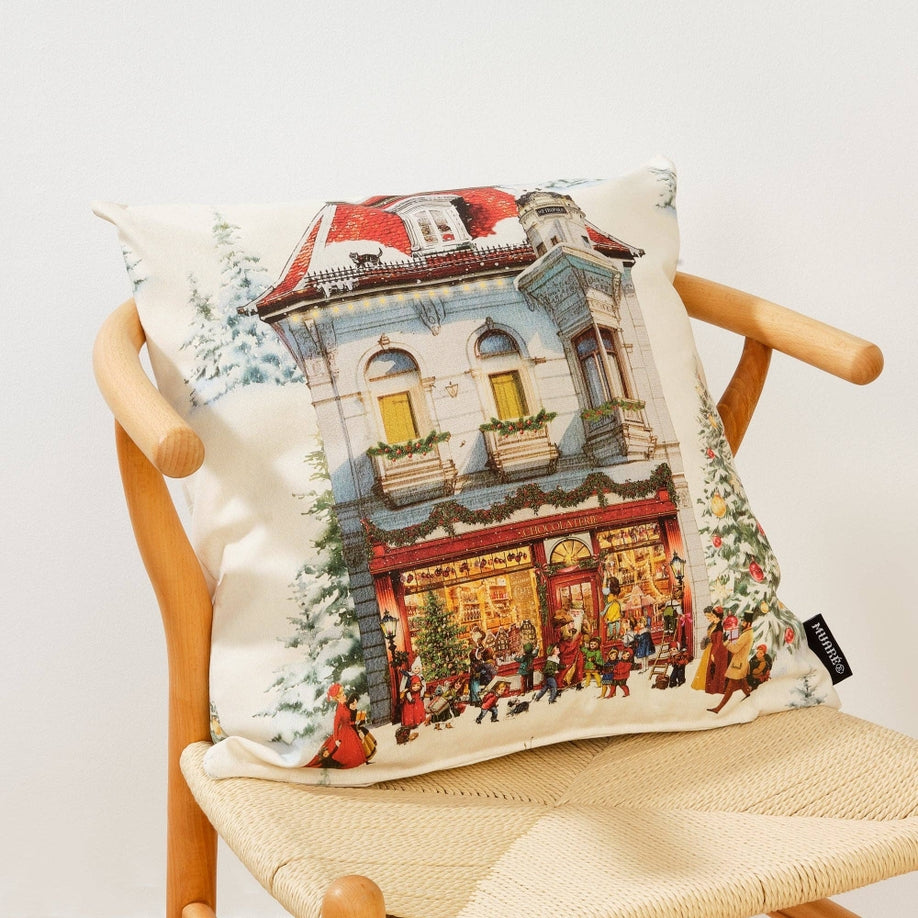 Cojín 100% Algodón Christmas City B 50X50 cm