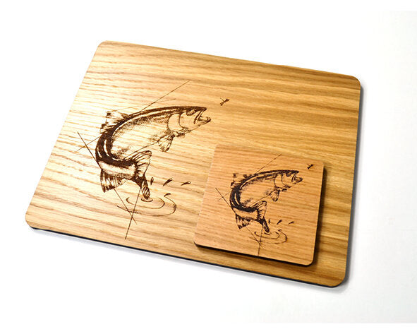 Manteles individuales y posavasos. Colección Native (juego de 6) en caja