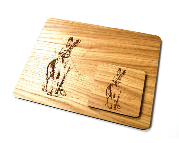 Manteles individuales y posavasos. Colección Native (juego de 6) en caja