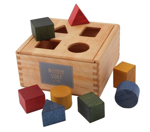 Caja clasificadora apilable con forma de juguete Montessori Rainbow