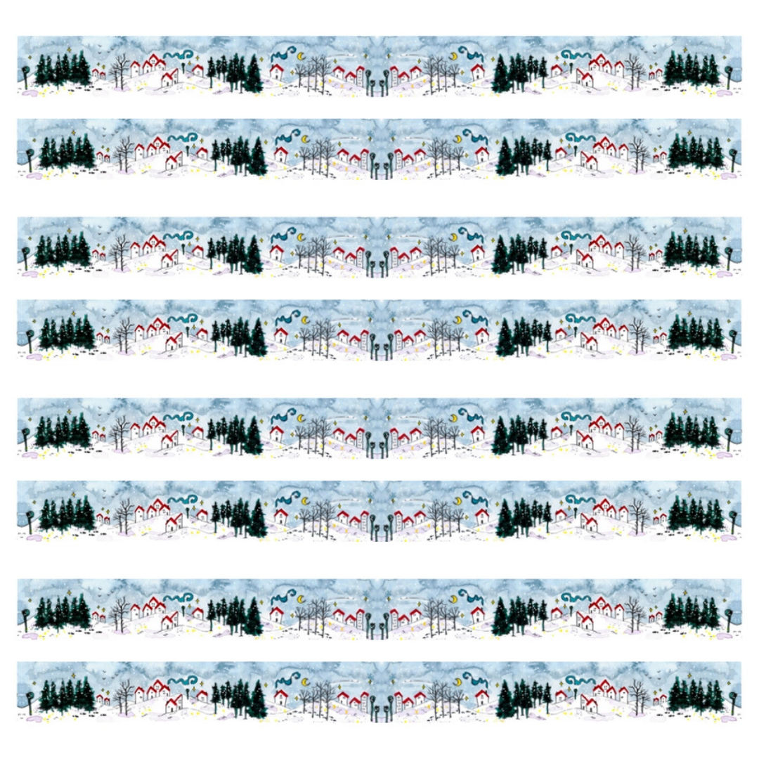 Cinta adhesiva - Día de nieve - 15 mm x 10 m