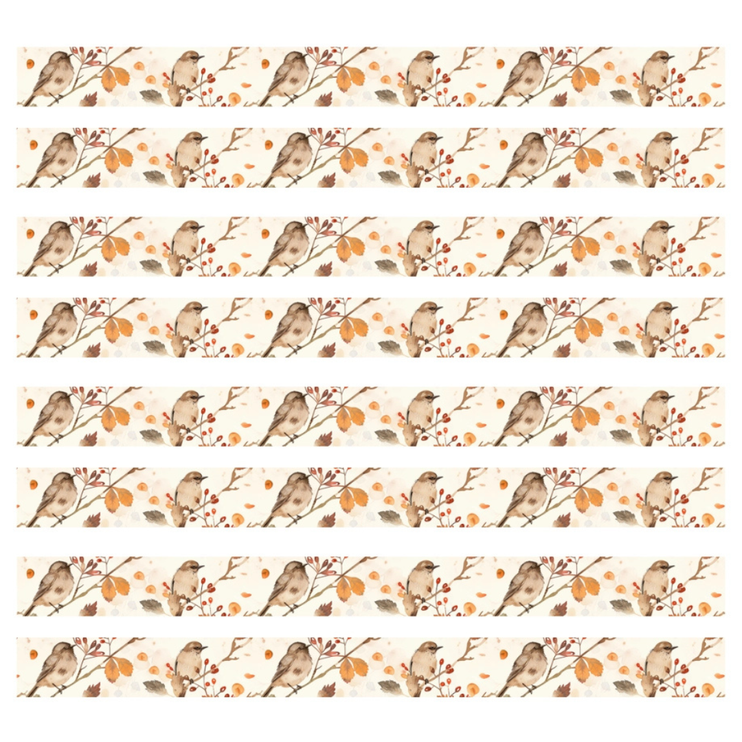 Cinta adhesiva - Sparrows- 15 mm x 10 m