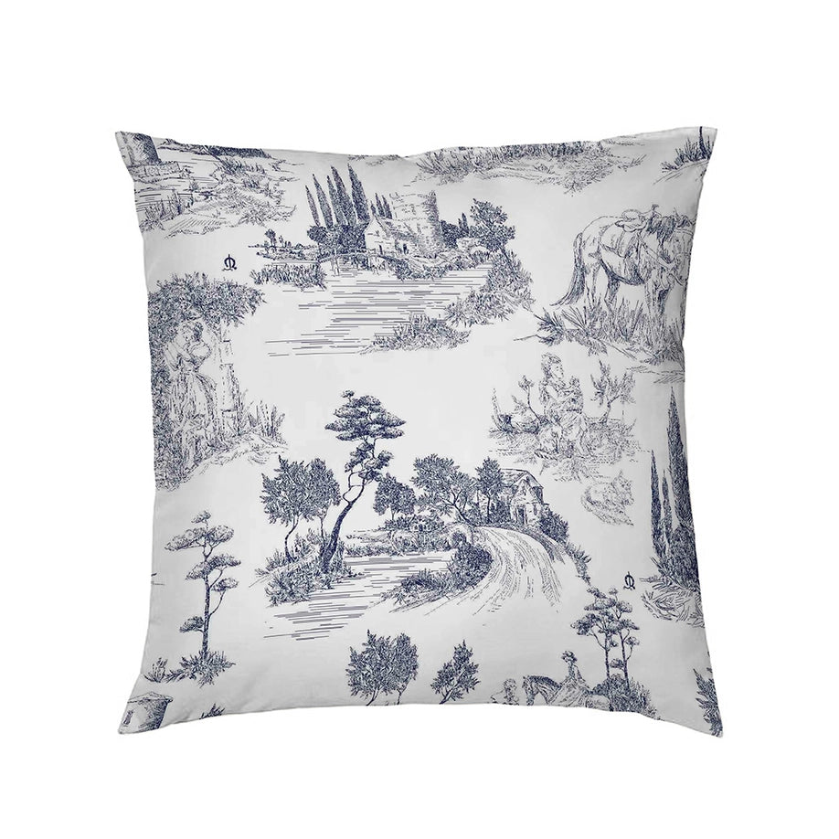 Funda De Almohada 50X50 cm Paisaje Toile De Jouy