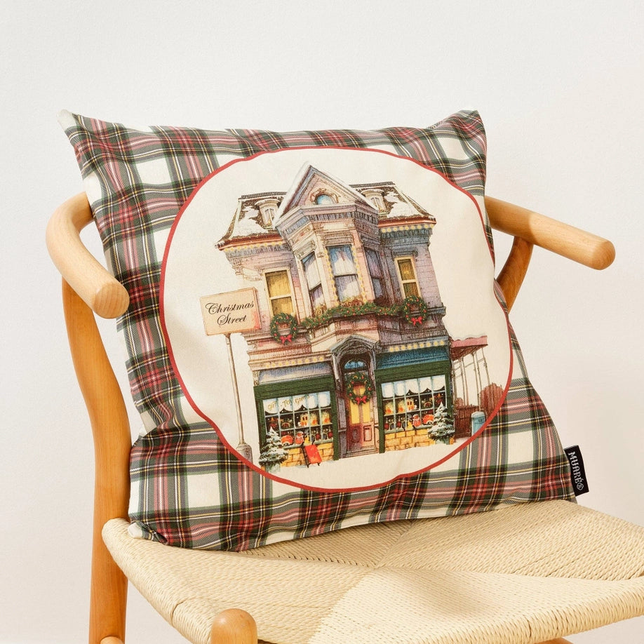 Cojín 100% Algodón Christmas City A 50X50 cm