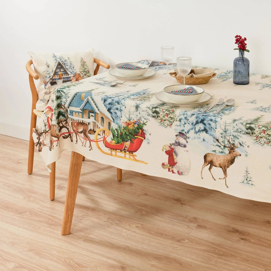 Mantel Tacto Tela Christmas Landscape 250 x 140 cm