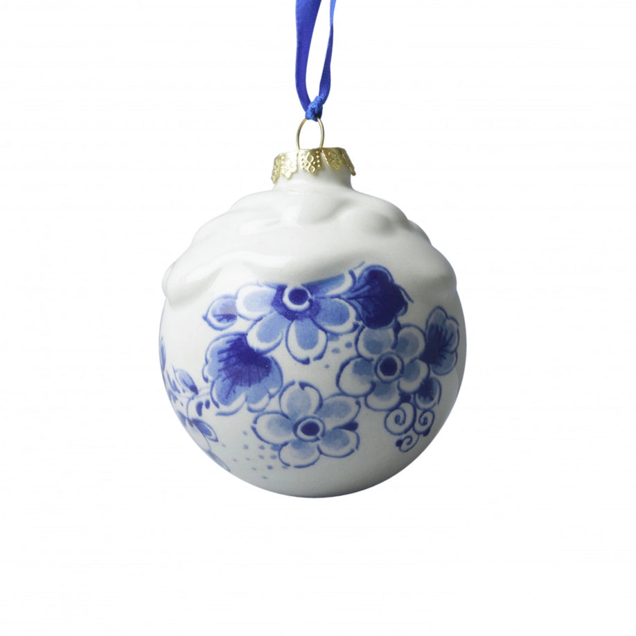 Bola de Navidad con nieve