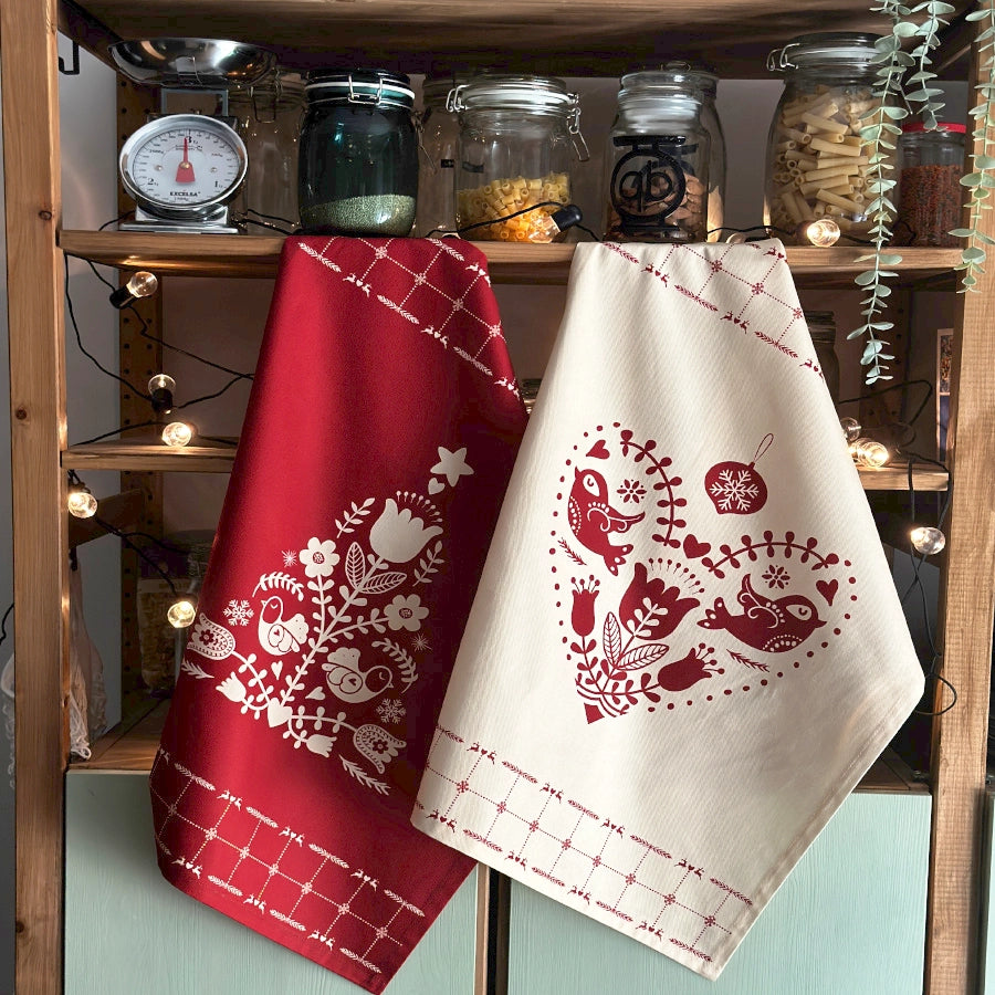 Juego de 2 paños de cocina navideños - Escandinavia