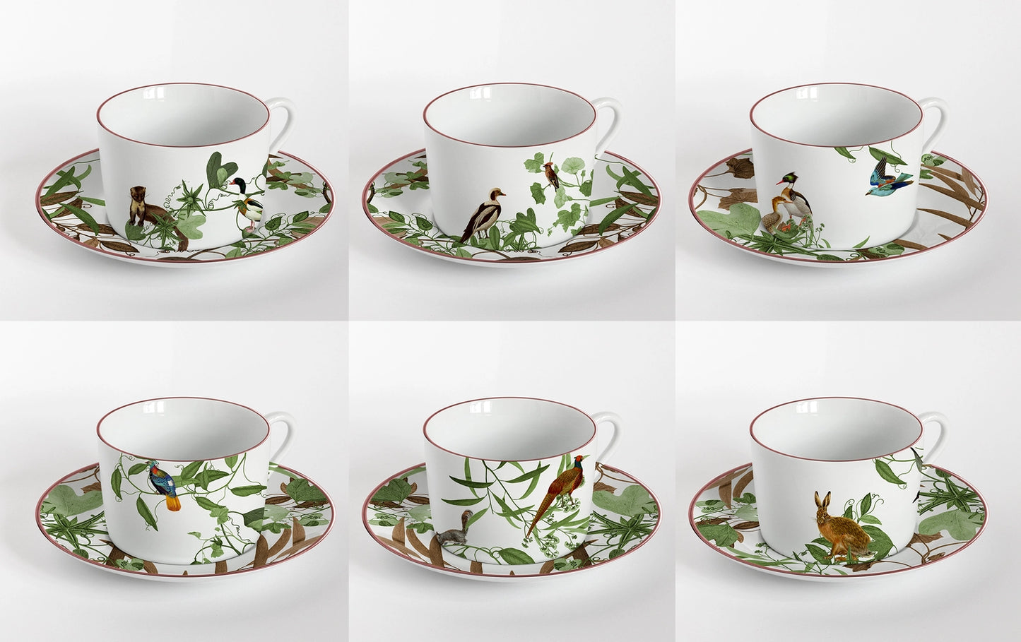 Set de 6 tazas de té Mont Blanc