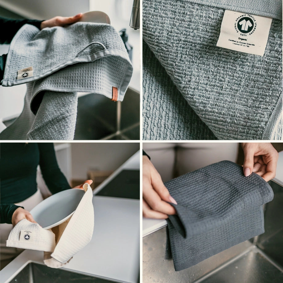 Paño de cocina (algodón) - Stockholm Grey