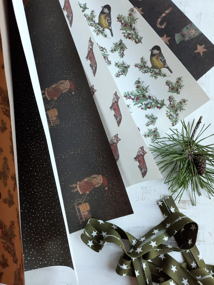 Papel de regalo Tit Bird