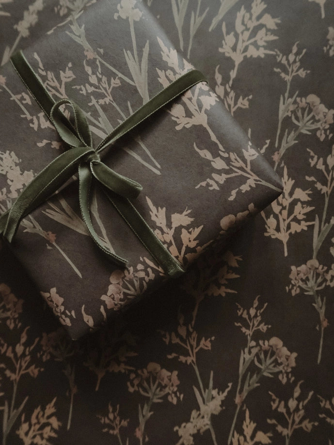 Juego de 3 piezas de papel de regalo Kraft MEADOW GRASSES