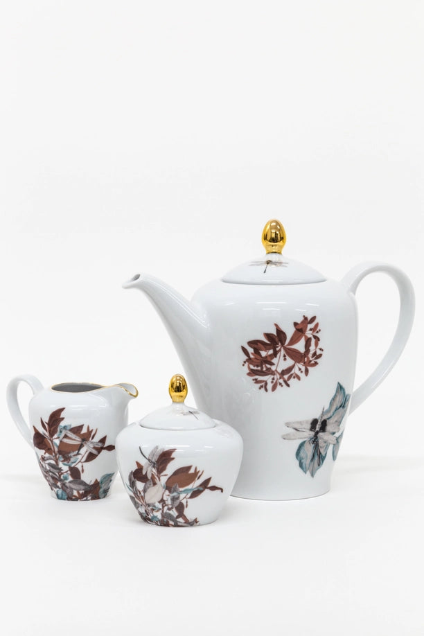 Set de té de porcelana Black Dragon Pool
