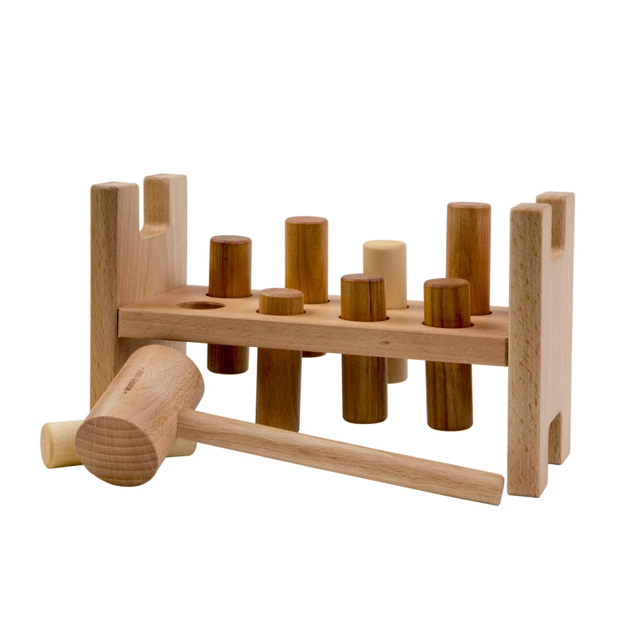 Pound-A-Peg Juguete Montessori Natural