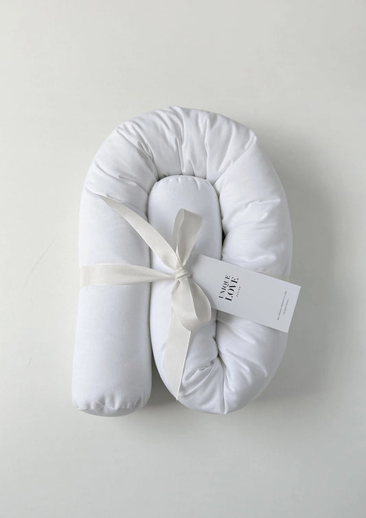 Rouleau de coussin pour paniers bébé | blanc