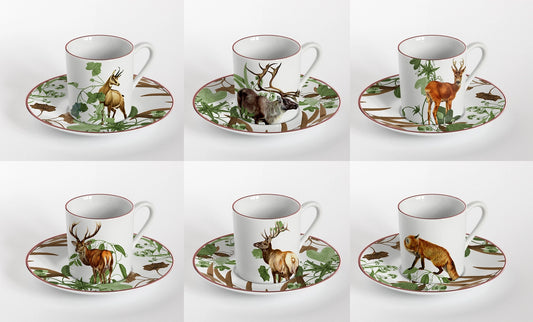 Coffret 6 tasses à café Mont Blanc